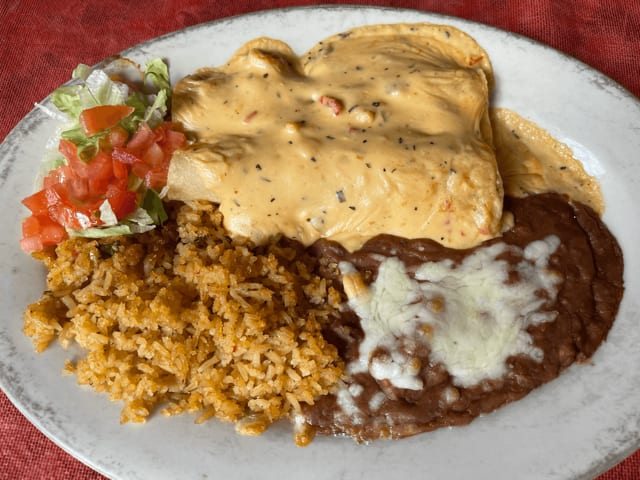Crawfish Enchiladas.