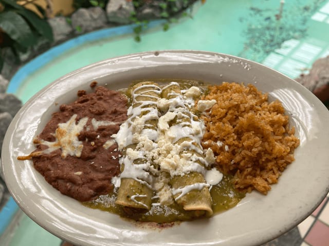 Enchiladas Verdes.